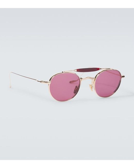 Jacques Marie Mage Pink Dasan Aviator Sunglasses for men