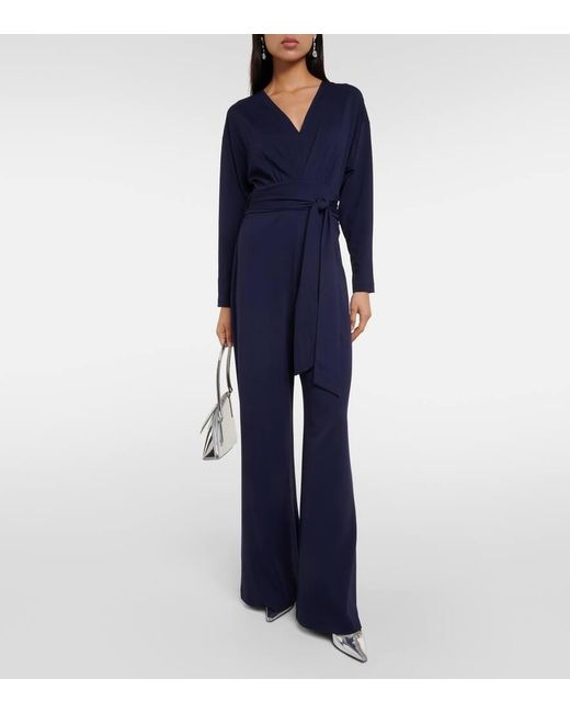 Diane von Furstenberg Blue Jumpsuit Marilou Aus Jersey