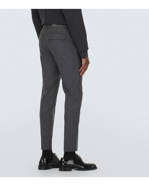 Undercover Gray Wool Slim Pants for men