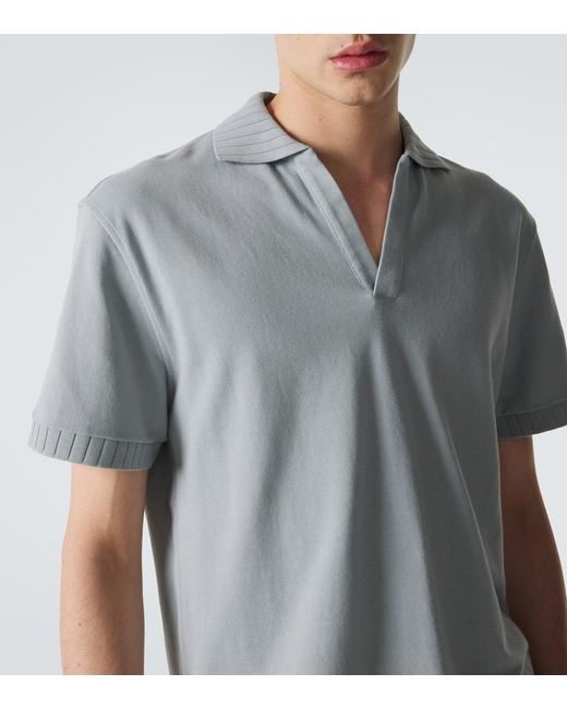 Polo De Algodon STÒFFA de hombre de color Gray