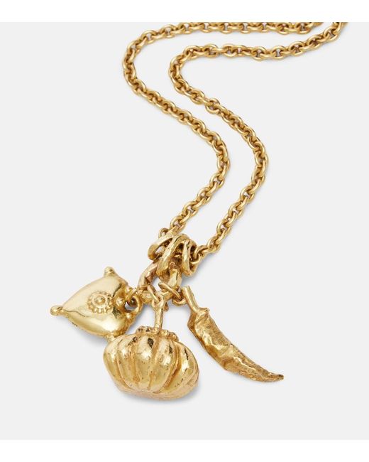 ALÉMAIS Metallic Charm Chain Necklace
