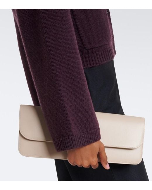 Jardin Des Orangers Purple Virgin Wool And Cashmere Cardigan