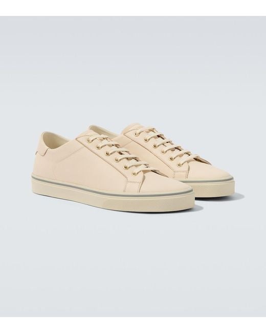 Brunello Cucinelli White Leather Sneakers for men