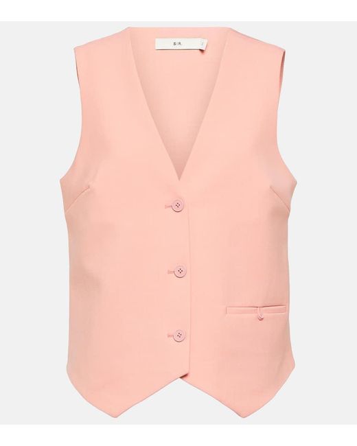 Sir. The Label Pink Dario Vest