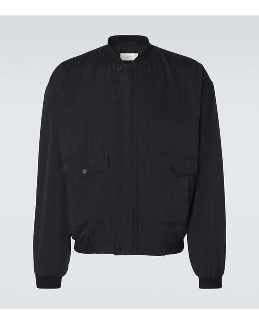 The Row Blue Uma Silk Jacket for men