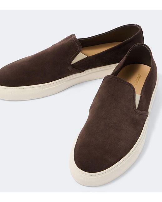 Common Projects Brown Suede Slip-On Shoes for men