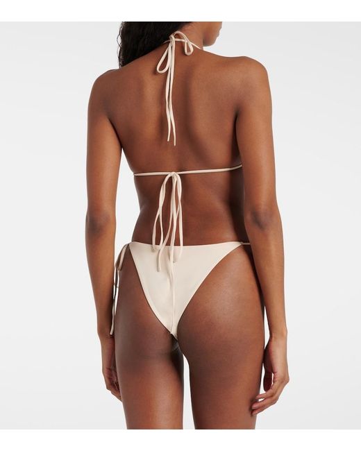 Magda Butrym White Low-Rise Bikini Bottoms
