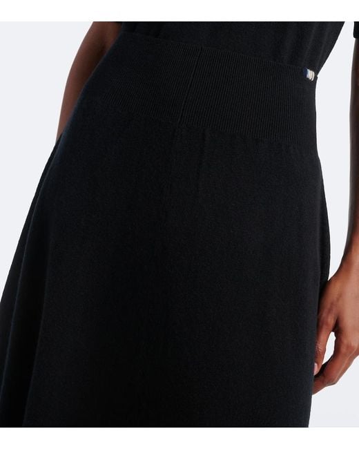 Extreme Cashmere Black N°498 Grace Cashmere-Blend Maxi Skirt