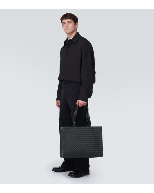 Bottega Veneta Tote Cargo Aus Leder in Black für Herren