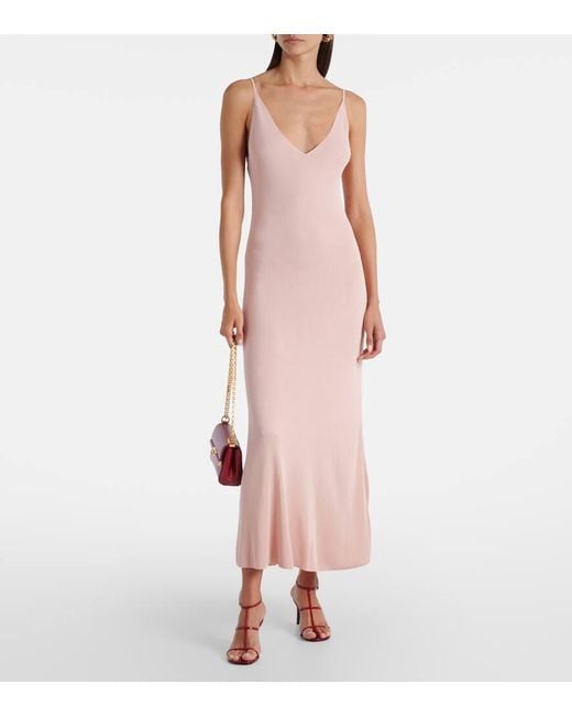 Altuzarra Pink Odie Knitted Maxi Dress