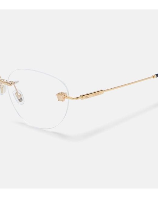 Versace Metallic Round Glasses