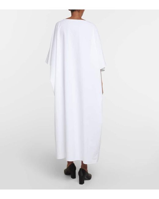 Vestido midi oversized Isora de popelin de algodon The Row de color White