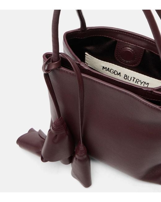 Magda Butrym Purple Julia Small Leather Shoulder Bag
