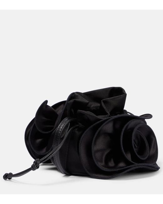 Magda Butrym Black Magda Small Satin Tote Bag