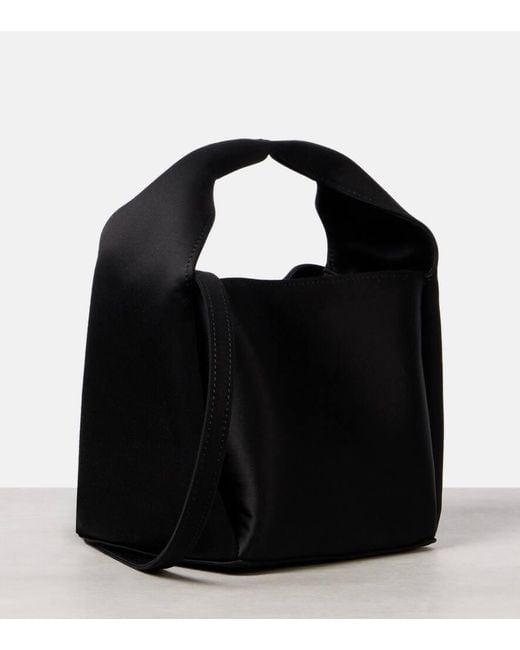 Totême  Black Tote Petite Aus Satin
