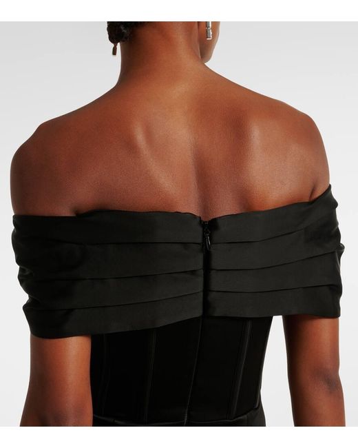 Rebecca Vallance Lia Bustier Gown in Black | Lyst