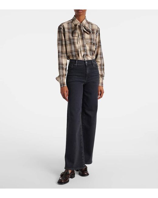 Jeans Anchos Le Slim Palazzo FRAME de color Blue