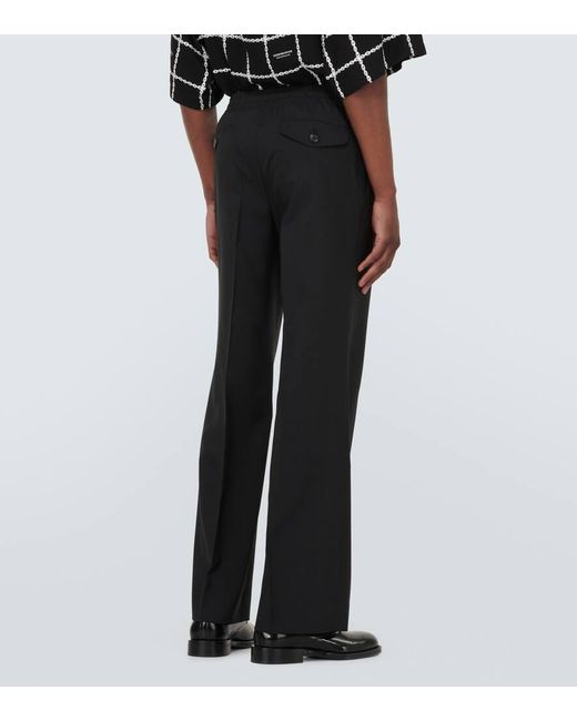 Undercover Black Mid-rise Straight Pants for men