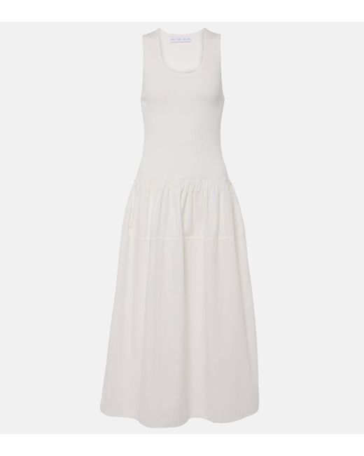 Proenza Schouler White Malia Cotton Poplin Midi Dress
