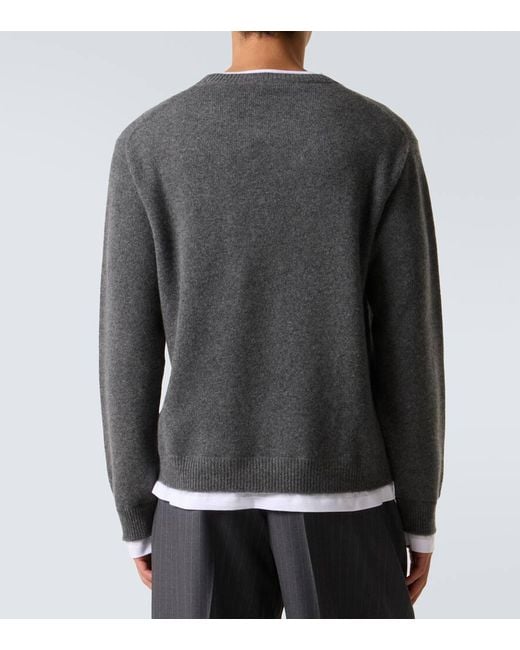 Jersey De Cachemir A Capas Miu Miu de hombre de color Gray