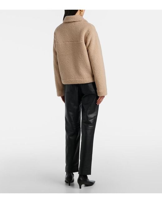 Vince Black Leather Cropped Straight Pants