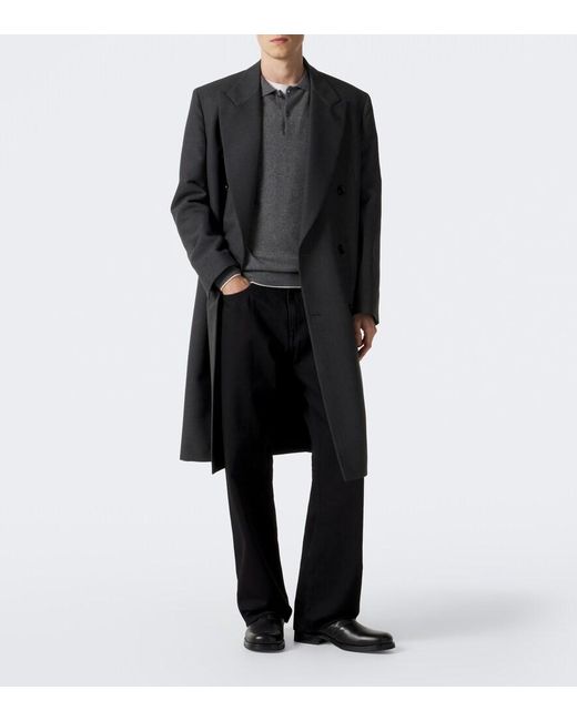 arch4 Gray Mr Swansea Cashmere Polo Sweater for men