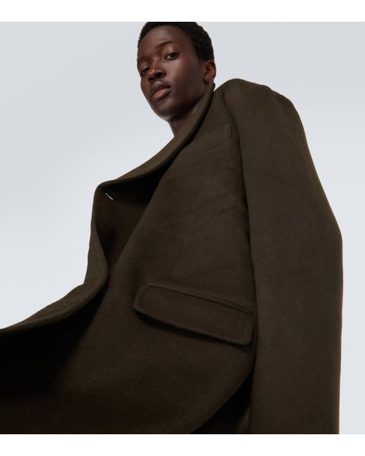 Frankie Shop Green Curtis Oversized Wool-blend Coat for men