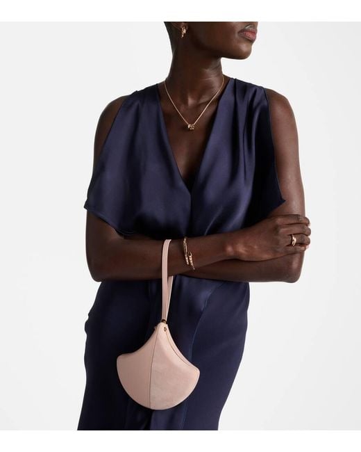 Pochette Gingko En Cuir Et Daim BVLGARI en coloris Pink