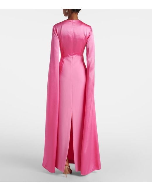 Abito Lungo Adley di Solace London in Pink