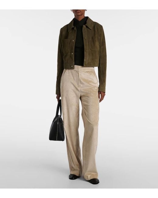 Pantalon Ample Grigore En Velours Cotele Veronica Beard en coloris Natural