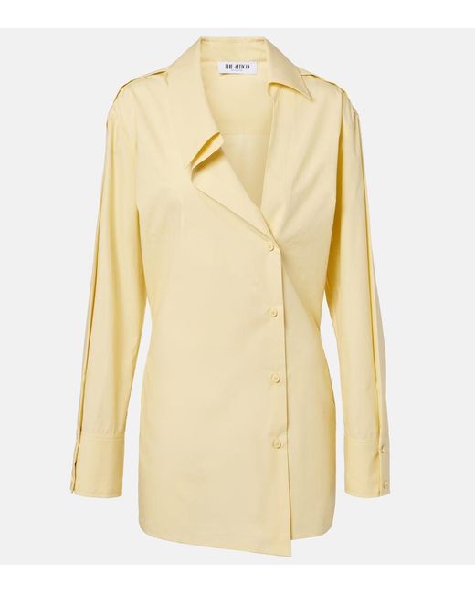 The Attico Yellow Cotton Shirt Dress