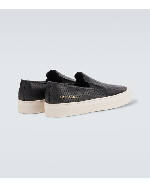 Zapatillas Slip-On De Piel Common Projects de hombre de color White
