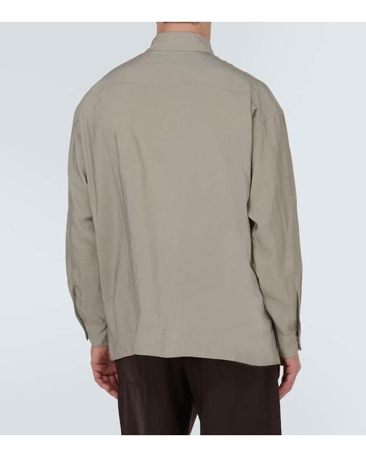 Lemaire Natural Twisted Silk-blend Shirt for men