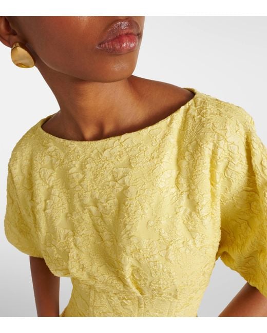 Jonathan simkhai yellow lace dress hotsell