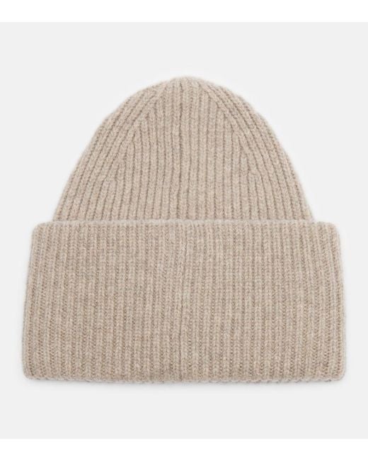 Acne Natural Face Wool-Blend Beanie