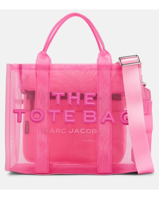 Marc Jacobs Pink The Medium Mesh Tote Bag