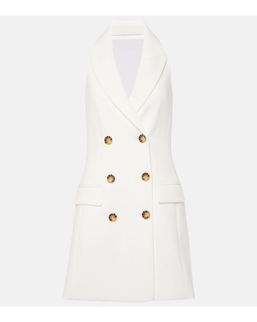 Robe blazer Claridge en coton melange Veronica Beard en coloris White