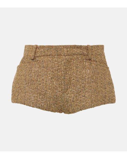 Tom Ford Natural Shorts aus Tweed