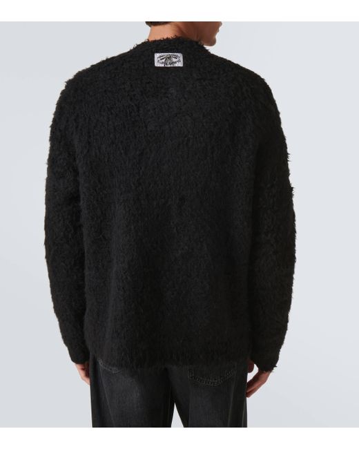 Acne Black Alpaca-blend Cardigan for men