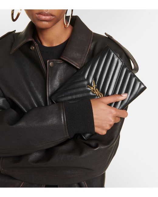 Clutch Cassandre di Saint Laurent in Black