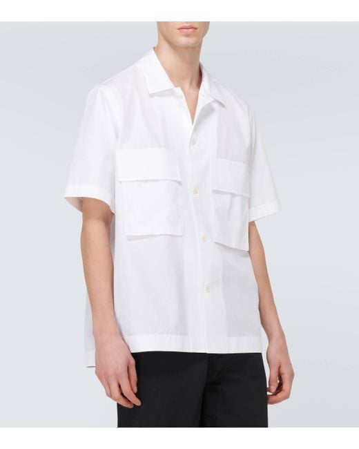 Sacai White X Thomas Mason Cotton Poplin Shirt for men