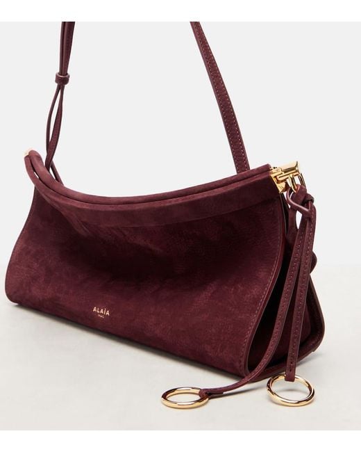 Borsa A Spalla Le Click Medium di Alaïa in Purple