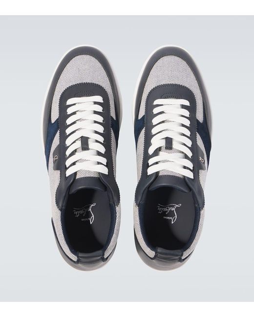 Christian Louboutin Sneakers Tutti Rui Mit Leder in Blue für Herren