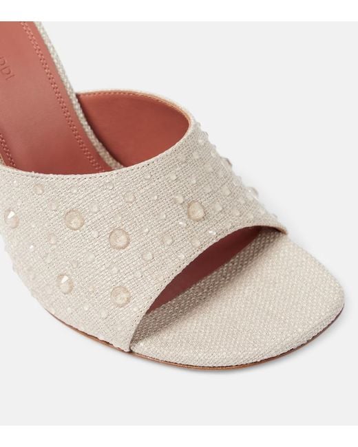 AMINA MUADDI Pink Brigitte Slipper 95 Mules