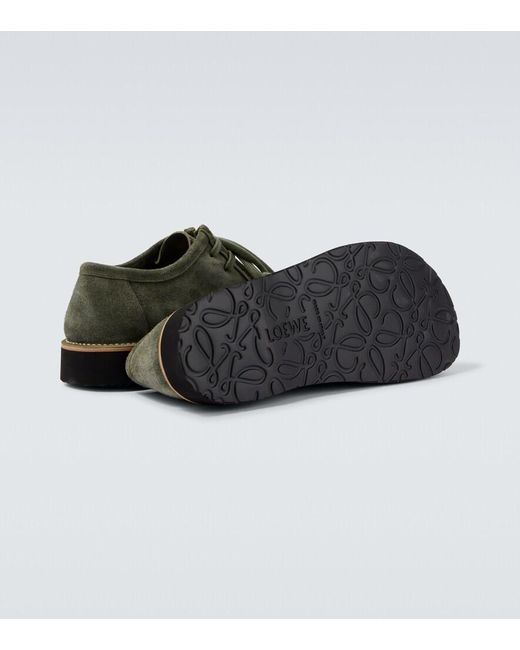 Loewe Desert Boots Faro Aus Veloursleder in Green für Herren