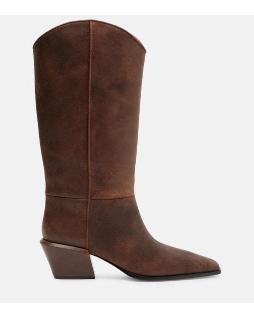 Paris Texas Brown Westernstiefel Bettina Aus Leder