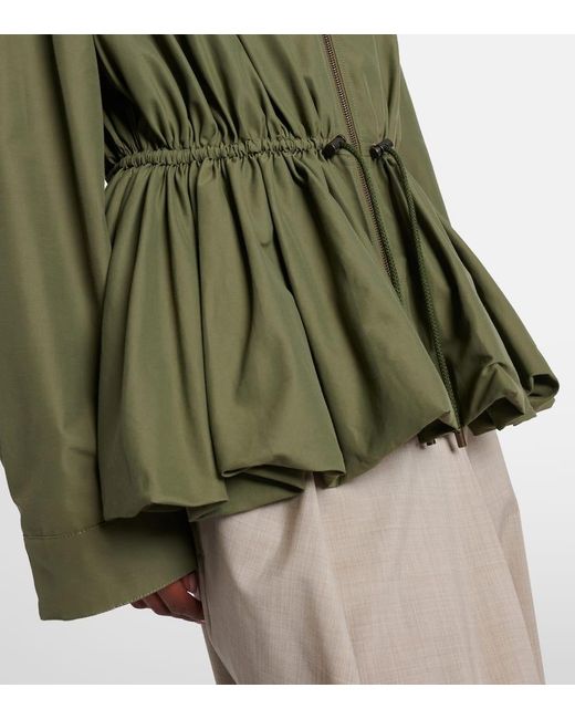 Loewe Green Jacke Aus Einem Baumwollgemisch