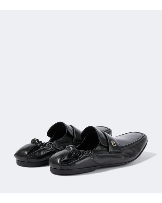 Balenciaga Black Palermo Leather Loafers for men