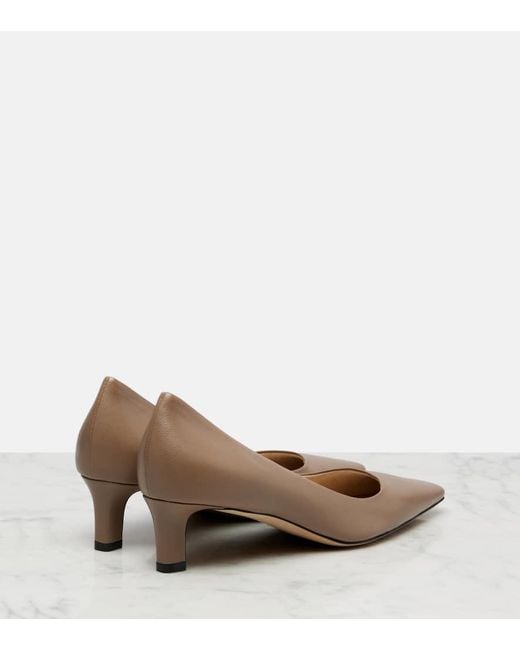 The Row Brown Pumps Carla 45 Aus Leder