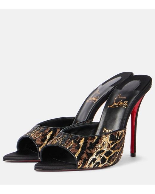 Mules Miss Z 100 di Christian Louboutin in Black